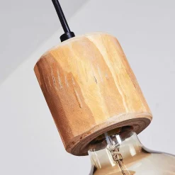 Suspension Canedo Brun, Noir, 5 Lumieres