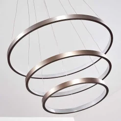 Suspension Canisteo Led Nickel Mat, 3 Lumieres