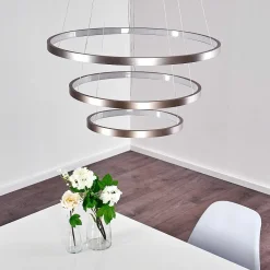 Suspension Canisteo Led Nickel Mat, 3 Lumieres