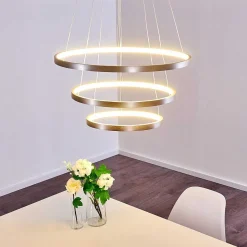 Suspension Canisteo Led Nickel Mat, 3 Lumieres