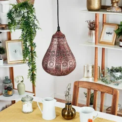 Suspension Cassis Cuivre, 1 Lumiere