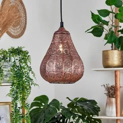 Suspension Cassis Cuivre, 1 Lumiere