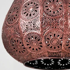 Suspension Cassis Cuivre, 1 Lumiere