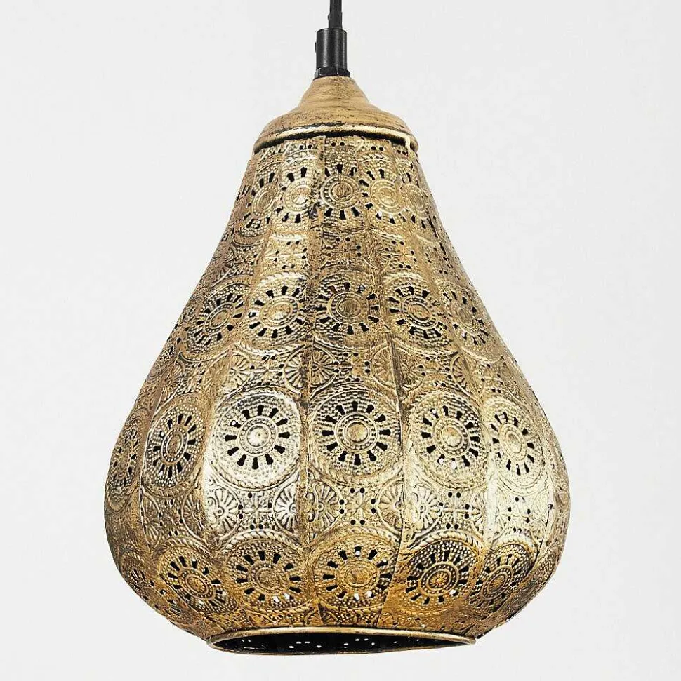 Suspension Cassis Vieux Laiton, 1 Lumiere