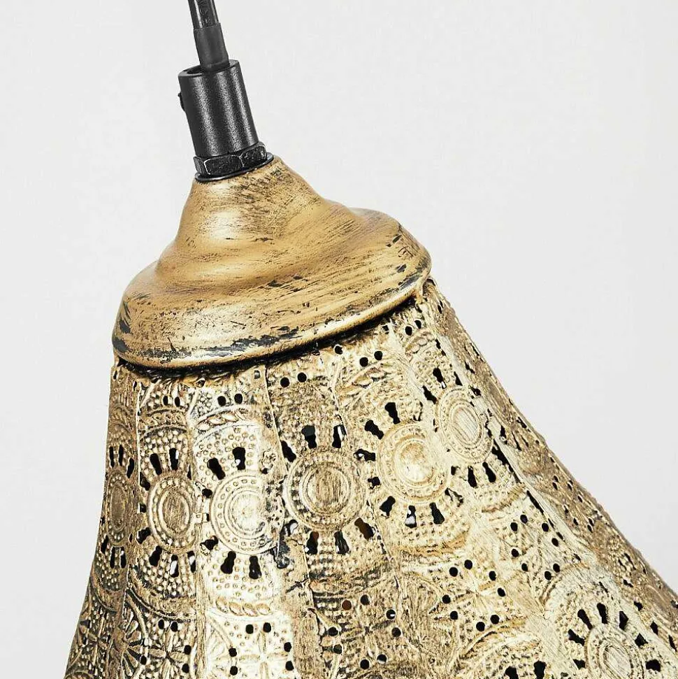 Suspension Cassis Vieux Laiton, 1 Lumiere