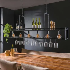 Suspension Decorate Anthracite, 6 Lumieres