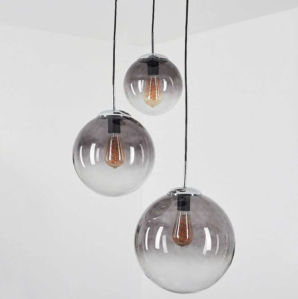 Suspension Degevos Gris, 3 Lumieres