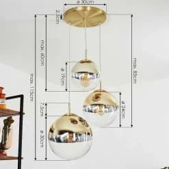 Suspension Degevos Or, 3 Lumieres