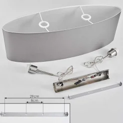 Suspension Domnom Nickel Mat, 2 Lumieres