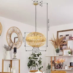 Suspension Egede Brun, 1 Lumiere