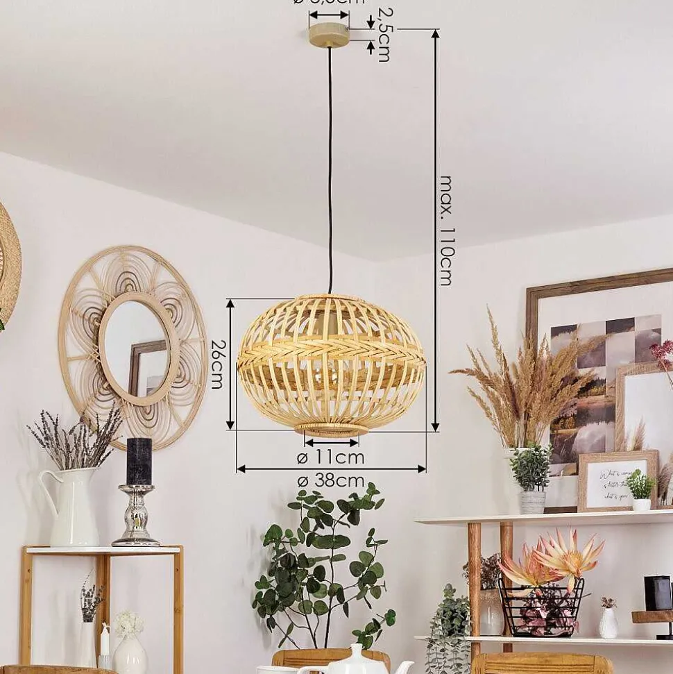 Suspension Egede Brun, 1 Lumiere