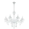 Suspension Eglo Carpento Chrome, 8 Lumieres