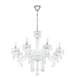 Suspension Eglo Carpento Chrome, 8 Lumieres