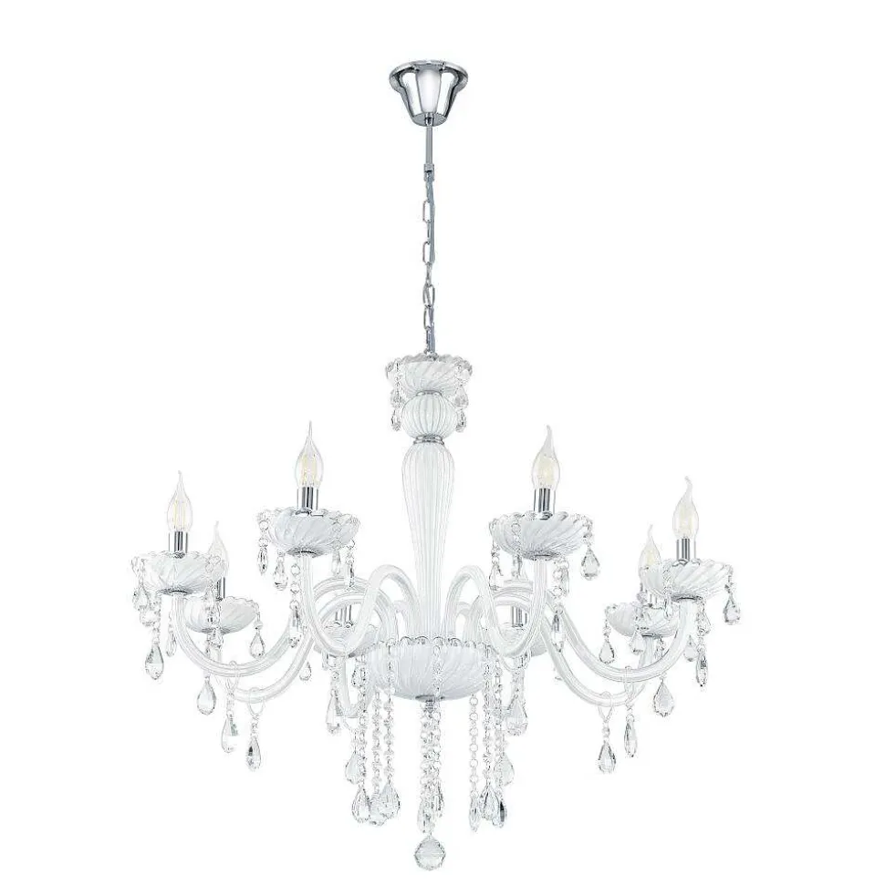 Suspension Eglo Carpento Chrome, 8 Lumieres