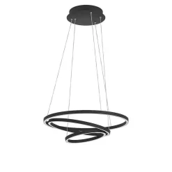 Suspension Eglo Lobinero-Z Led Noir, 1 Lumiere