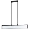 Suspension Eglo Valdelagrano-Z Led Noir, 1 Lumiere, Changeur De Couleurs