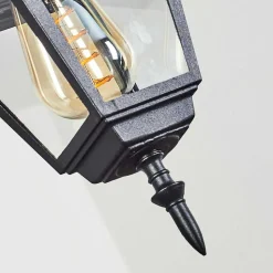 Suspension Exterieur Naofe Noir, 1 Lumiere