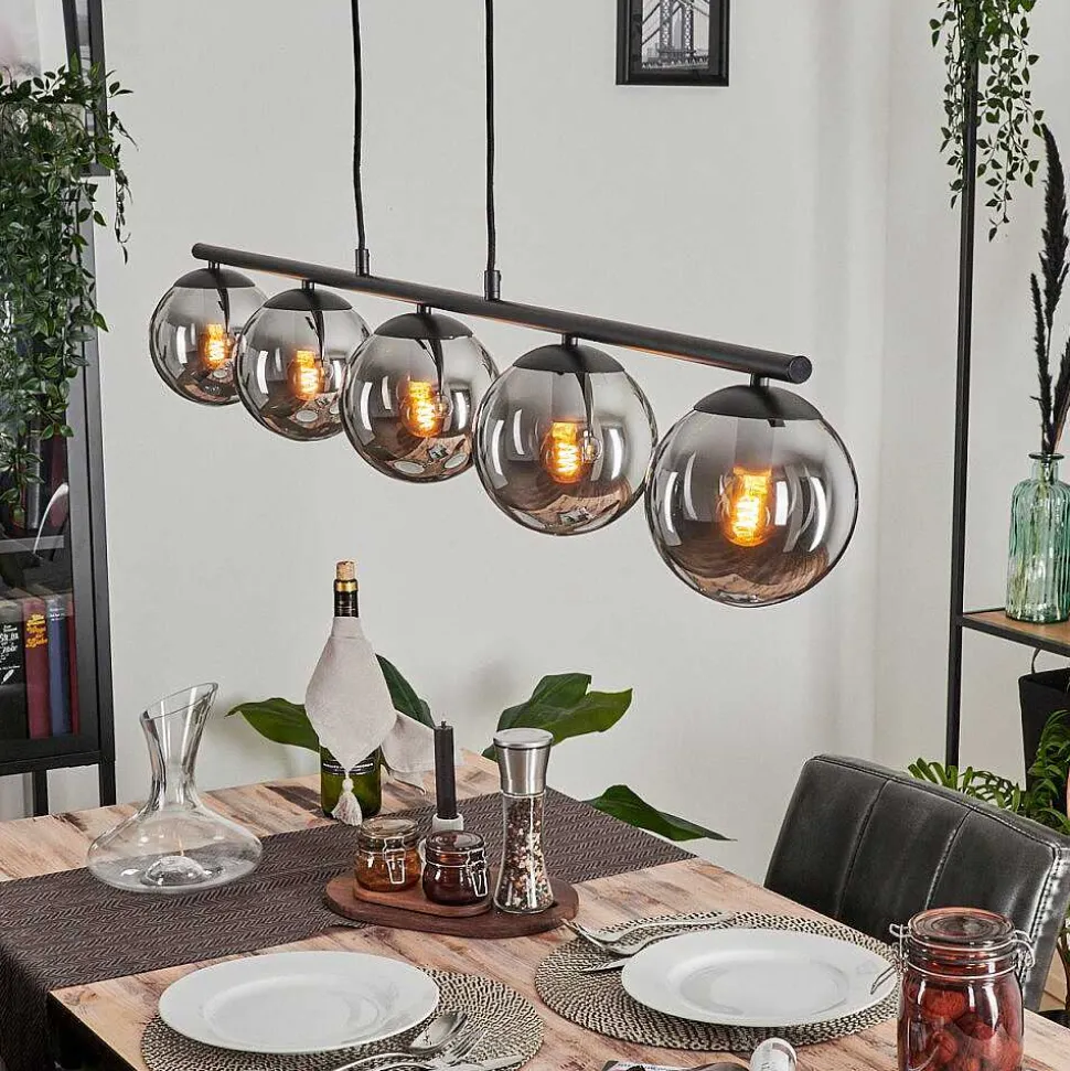 Suspension Gastor Fume, 5 Lumieres