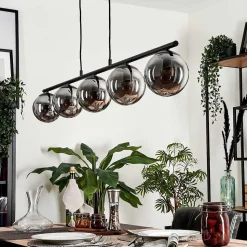 Suspension Gastor Fume, 5 Lumieres