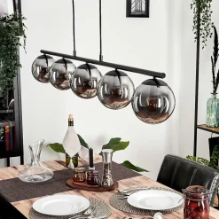 Suspension Gastor Fume, 5 Lumieres