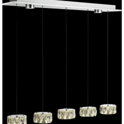 Suspension Globo Amur Led Chrome, 1 Lumiere