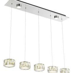 Suspension Globo Amur Led Chrome, 1 Lumiere