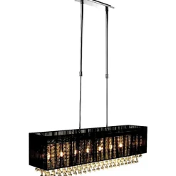 Suspension Globo Bagana Led Chrome, 8 Lumieres