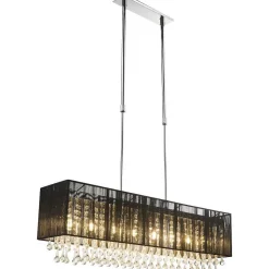 Suspension Globo Bagana Led Chrome, 8 Lumieres