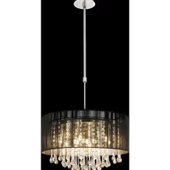 Suspension Globo Bagana Led Chrome, 12 Lumieres