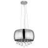 Suspension Globo Kalla Chrome, 5 Lumieres