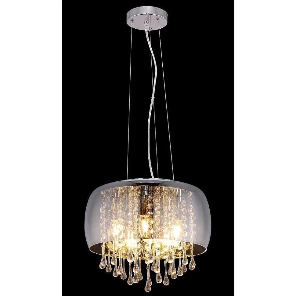 Suspension Globo Kalla Chrome, 5 Lumieres