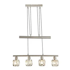 Suspension Globo Kris Nickel Mat, 4 Lumieres