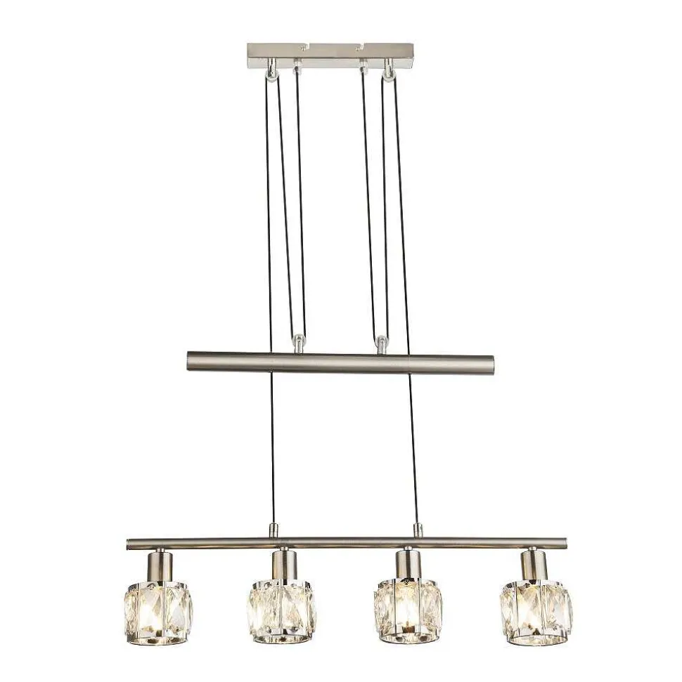 Suspension Globo Kris Nickel Mat, 4 Lumieres