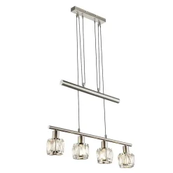 Suspension Globo Kris Nickel Mat, 4 Lumieres