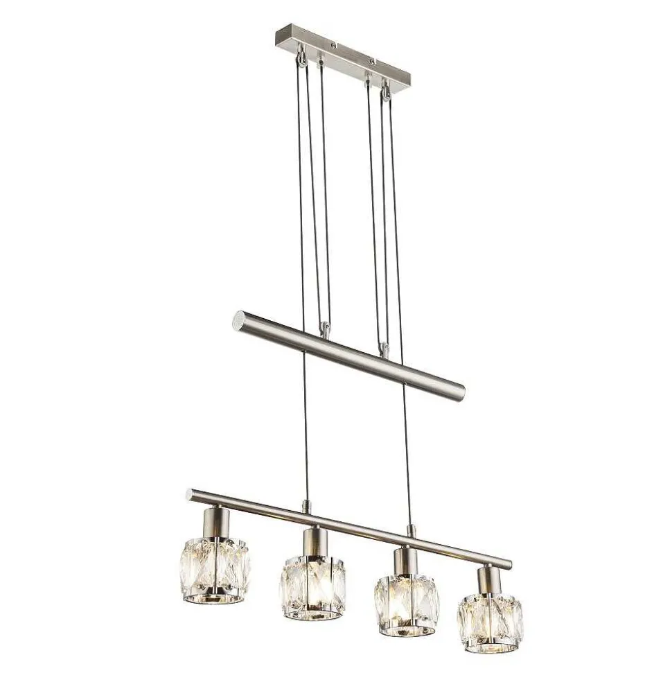 Suspension Globo Kris Nickel Mat, 4 Lumieres