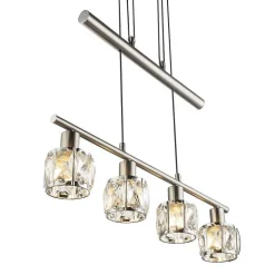 Suspension Globo Kris Nickel Mat, 4 Lumieres