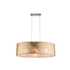 Suspension Globo Nickel Mat, 3 Lumieres