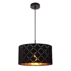 Suspension Globo Sunna Noir, 1 Lumiere