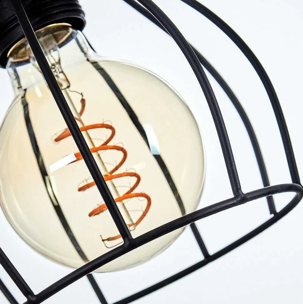 Suspension Gondo Brun, Noir, 3 Lumieres