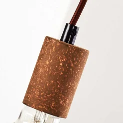 Suspension Gondo Rouille, 3 Lumieres