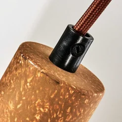 Suspension Gondo Rouille, 3 Lumieres