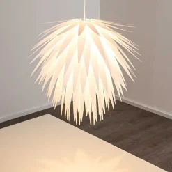 Suspension Grinder Blanc, 1 Lumiere