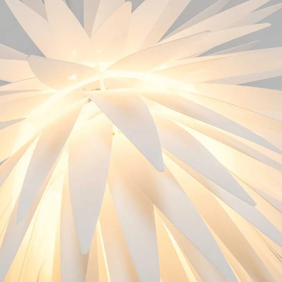 Suspension Grinder Blanc, 1 Lumiere