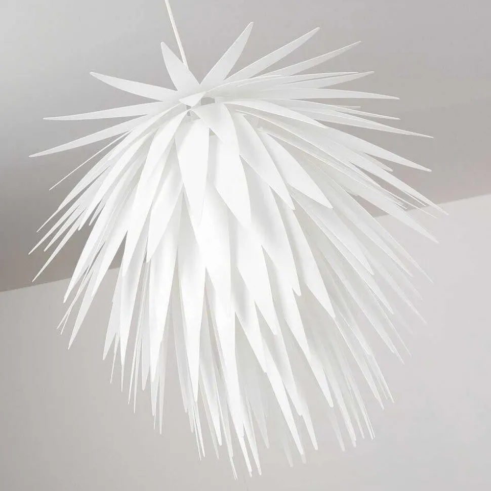 Suspension Grinder Blanc, 1 Lumiere