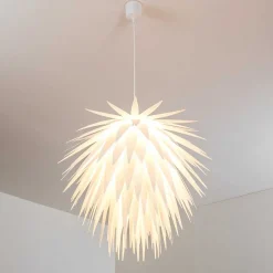 Suspension Grinder Blanc, 1 Lumiere