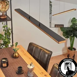 Suspension Guacacallo Led Noir, 1 Lumiere