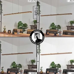 Suspension Guacacallo Led Noir, 1 Lumiere