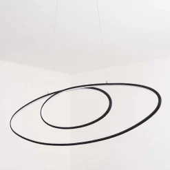 Suspension Harpeth Led Noir, 1 Lumiere