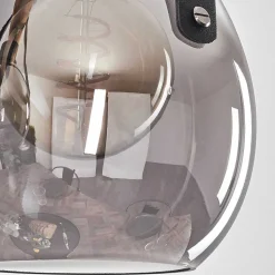 Suspension Hocker Ecru, Noir, 4 Lumieres