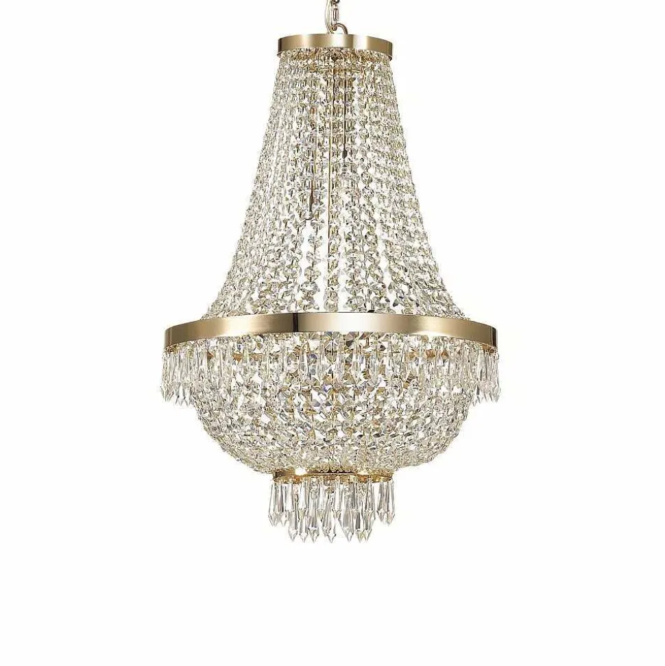 Suspension Ideal Lux Caesar Chrome, 9 Lumieres